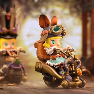 Beixiju- ของแท้ POPMART MOLLY Steampunk Animal Locomotive Series Mystery Box Figure ของเล่นอินเทรนด์