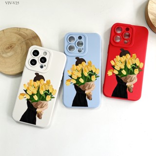 VIVO V25 V25E V23 V23E V20 T1X Pro 5G เคสวีโว่ สำหรับ Tulip เคส เคสโทรศัพท์