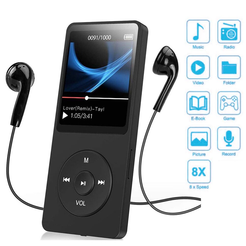 เครื่องเล่นเพลง-mp3-mp4-บลูทูธ-hifi-mp4-วิทยุ-fm-รองรับการ์ดขยาย-128gb-tf-สําหรับนักเรียน