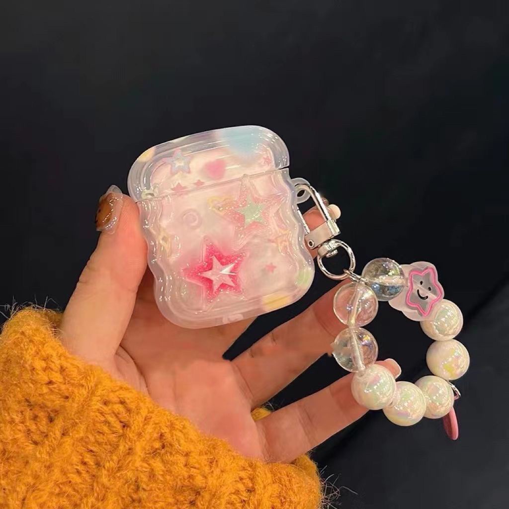 เคสป้องกันหูฟังบลูทูธ-แบบนิ่ม-ลายดาว-สําหรับ-apple-airpods-1-2-pro3-pro2
