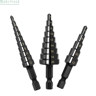 【Big Discounts】Reliable and Precise Hole Cutter Set 3Pcs Coated Straight Groove Step Drill Bits#BBHOOD