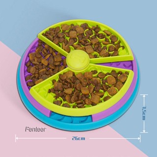 [Fenteer] ชามใส่อาหาร สามชั้น ป้องกันการอุดตัน สําหรับสัตว์เลี้ยง สุนัข แมว ลูกแมว