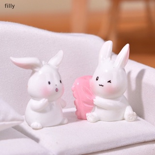 ตุ๊กตากระต่ายแครอท ขนาดเล็ก สําหรับตกแต่งบ้านตุ๊กตา 1 ชิ้น