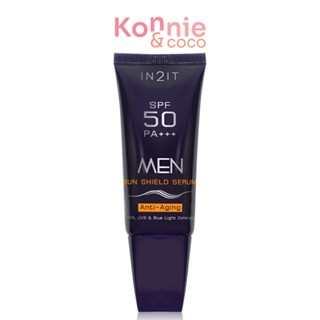 In2it Men Friendly Sea Kare Sun Shield SPF50 PA+++ 20g #MSKM เซรั่มกันแดดพร้อมปรับโทนสีผิวสูตรพิเศษสำหรับผู้ชาย.