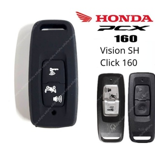 เคสรีโมตกุญแจซิลิโคน TPU 2 ปุ่ม อุปกรณ์เสริม สําหรับรถจักรยานยนต์ Honda Pcx 160 Honda Pcx 160 Adv 150 2022 Pcx 160 Adv 150