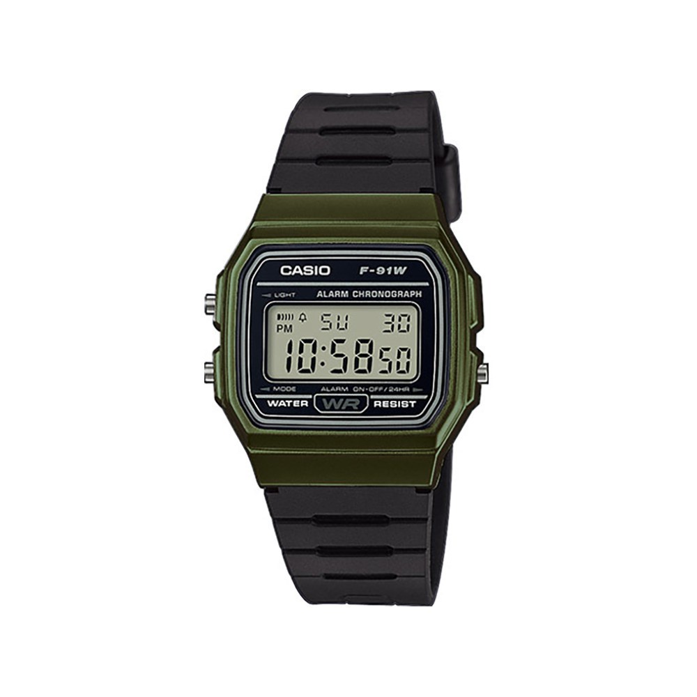 casio-นาฬิกาข้อมือ-casio-รุ่น-f-91w-3dg-วัสดุเรซิ่น-สีเขียว