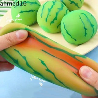 Ahmed ลูกบอลบีบแตงโม ผลไม้ประดิษฐ์ ขนาดเล็ก เปลี่ยนสีได้ ของเล่นสําหรับเด็ก