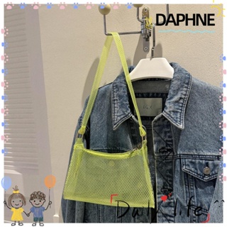 Daphne กระเป๋าสะพายไหล่ PVC ซีทรู น้ําหนักเบา จุของได้เยอะ แบบพกพา สีโปร่งใส สําหรับผู้หญิง