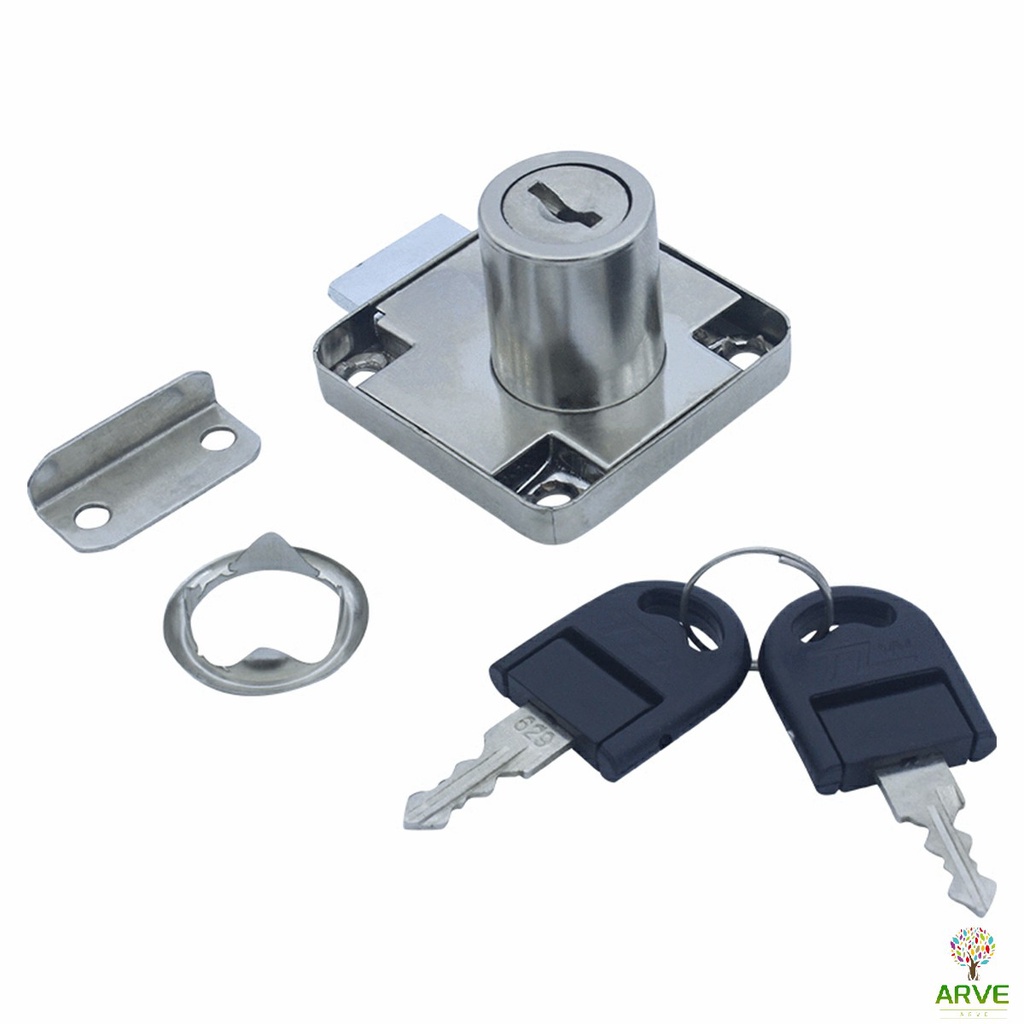 arve-บล๊อคกุญแจล็อคบานลิ้นชัก-กุญแจลิ้นชัก-เฟอร์นิเจอร์ทั่วไป-สีดำ-drawer-lock