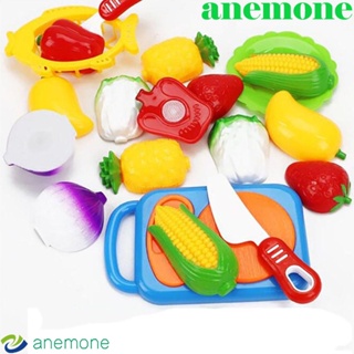 Anemone ของเล่นผัก ผลไม้จําลอง พลาสติก เสริมการเรียนรู้เด็ก