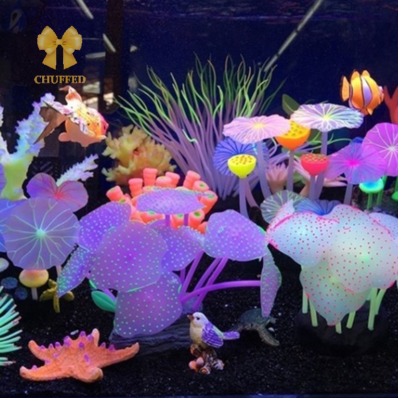 chuffed-gt-ปะการังเรืองแสง-รูปใบบัว-เห็ดเรืองแสง-สําหรับตกแต่ง