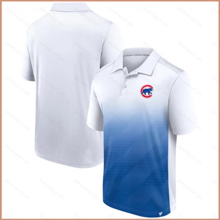 เสื้อโปโลแขนสั้น ลายทีม Chicago Cubs Jersey 23 MLB พลัสไซซ์