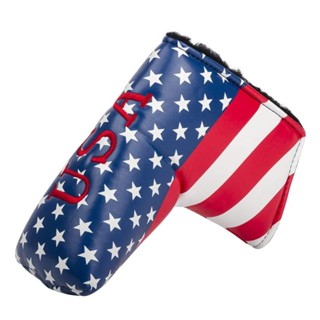 Outdoor Protective Waterproof PU Leather American Flag For Scotty Golf Putter Cover