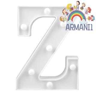 [armani1.th] โคมไฟ LED รูปตัวอักษร 3D 26 ตัว สําหรับติดตกแต่งผนังบ้าน (Z