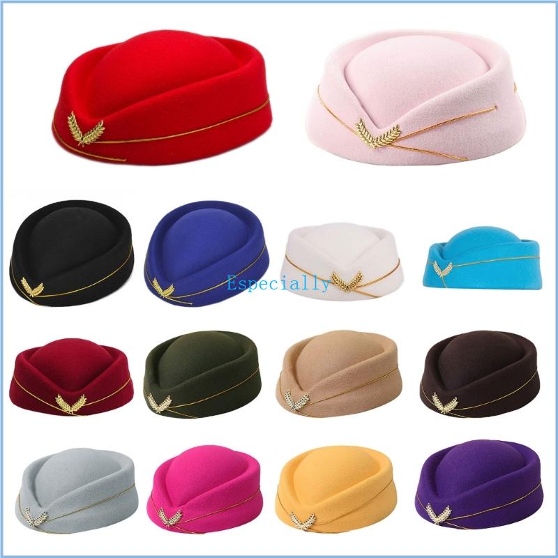 esp-หมวกเบเร่ต์-หมวกแอร์โฮสเทส-ปาร์ตี้-โปรดปราน-หมวกเครื่องแต่งกาย-หมวกยูนิฟอร์ม-อย่างเป็นทางการ-อุปกรณ์เสริม-สําหรับผู้หญิง