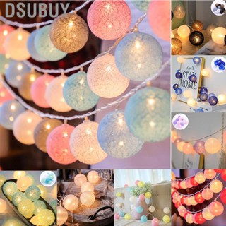 Dsubuy Coloured Lights  Plastic Ball Christmas New Year Flashing String Light for Decoration