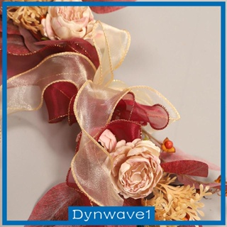 [Dynwave1] ช่อดอกกุหลาบประดิษฐ์ ผ้าเรยอน แฮนด์เมด 20 นิ้ว สําหรับแขวนตกแต่งผนัง