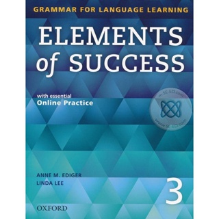 Bundanjai (หนังสือภาษา) Elements of Success Grammar 3 : Students Book +Online Practice (P)