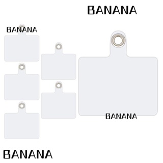 Banana1 สายคล้องโทรศัพท์มือถือ PVC ใส ทนทาน แบบเปลี่ยน สําหรับสมาร์ทโฟน