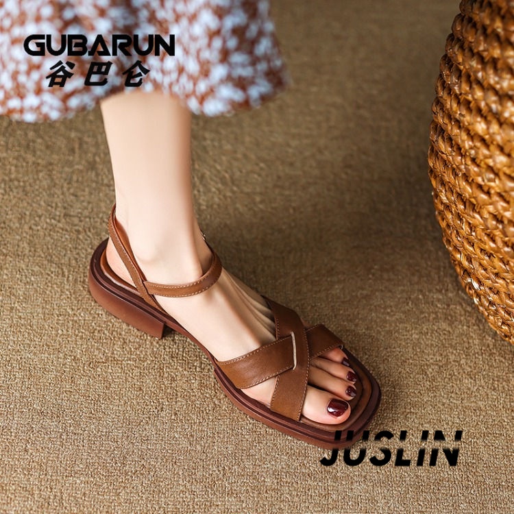 juslin-รองเท้าแตะผู้หญิง-ส้นแบน-ใส่สบาย-สไตล์เกาหลี-รองเท้าแฟชั่น-2023-ใหม่-ทันสมัย-trendy-สไตล์เกาหลี-สบาย-b28g16i-37z230910