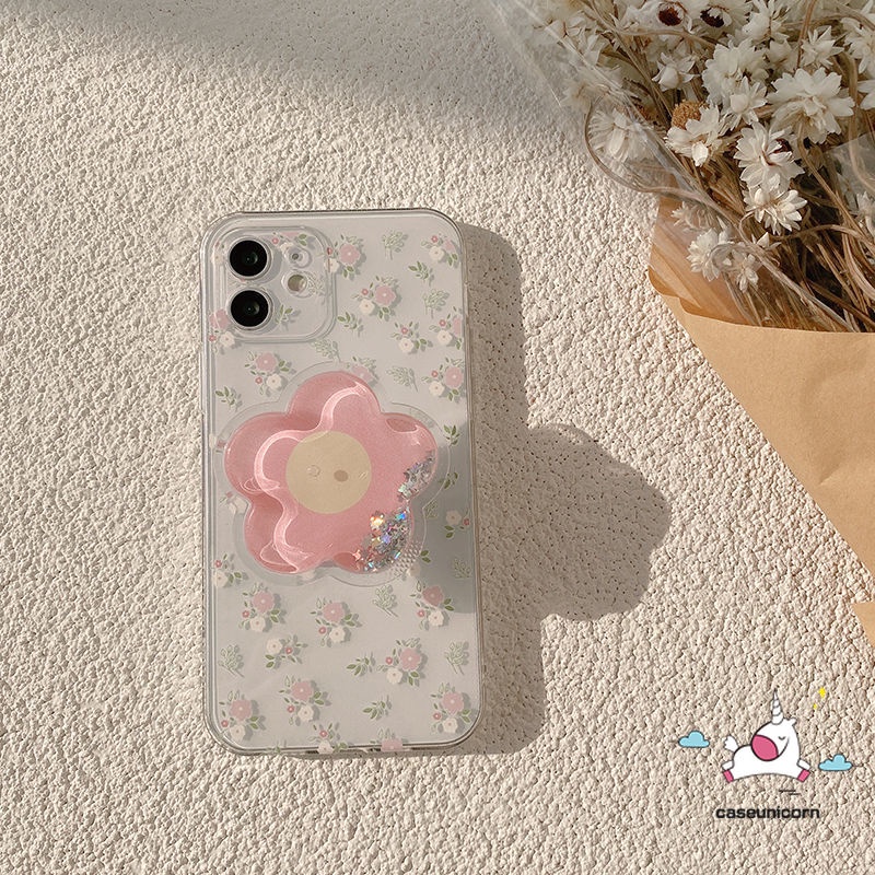 เคสโทรศัพท์มือถือใส-แบบนิ่ม-ลายดอกไม้-มีทรายไหล-สําหรับ-iphone-7-8-6s-6-plus-7plus-x-xr-13-14-11-12-pro-max-se-2020-xs-max