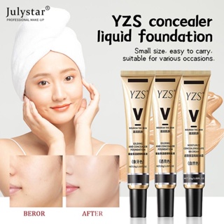 JULYSTAR Yzs 3 สีคอนซีลเลอร์ของเหลว Full Cover Face Cream ครีมแยก