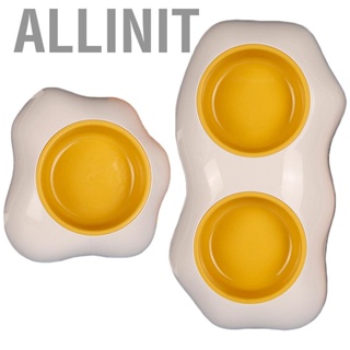 Allinit Pet Bowl  Prevent Slip Plastic   for Indoor