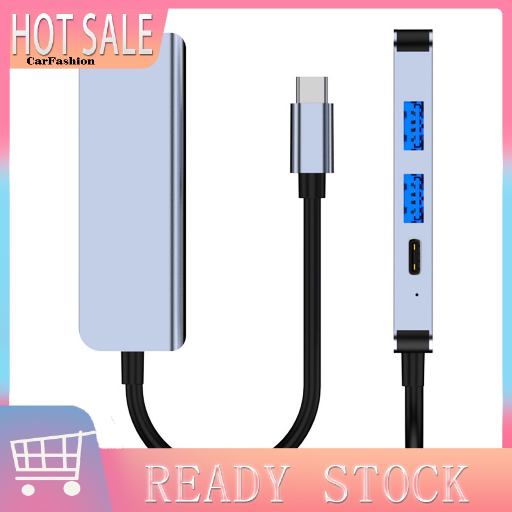 lt-carfashion-gt-ฮับข้อมูล-usb-type-c-4-in-1-อเนกประสงค์-อุปกรณ์เสริมคอมพิวเตอร์