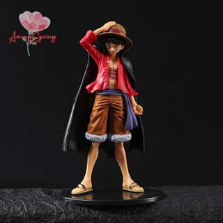 Amongspring&gt; ใหม่ ตุ๊กตาฟิกเกอร์ PVC รูปการ์ตูนลูฟี่ One Piece น่ารัก ขนาด 16 ซม. ของเล่นสําหรับเด็ก