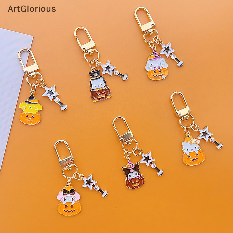 sanrio-พวงกุญแจ-จี้โลหะ-รูป-hello-kitty-kuromi-cinnamoroll-kawaii-เหมาะกับของขวัญฮาโลวีน-สําหรับตกแต่งกระเป๋า