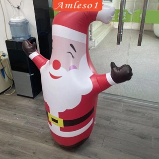 [Amleso1] ซานตาคลอสเป่าลม PVC สําหรับตกแต่งปาร์ตี้คริสต์มาส กลางแจ้ง