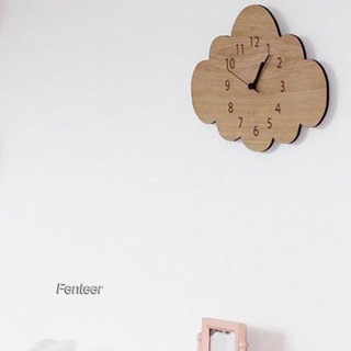 [Fenteer] นาฬิกาไม้แขวนผนัง รูปบ้านใหม่น่ารัก เสียงเงียบ สไตล์โมเดิร์น สําหรับตกแต่งบ้าน ห้องนอน โรงแรม ห้องครัว