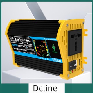 [Dcline.th] อินเวอร์เตอร์แปลงพลังงาน USB คู่ 6000W DC 12V เป็น AC 110V 220V สําหรับแท็บเล็ต RV