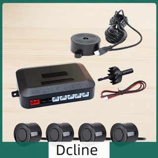 [Dcline.th] เครื่องตรวจจับเรดาร์จอดรถ 12V 4 โพรบ 22 มม. ไม่มีจอแสดงผล สําหรับรถยนต์