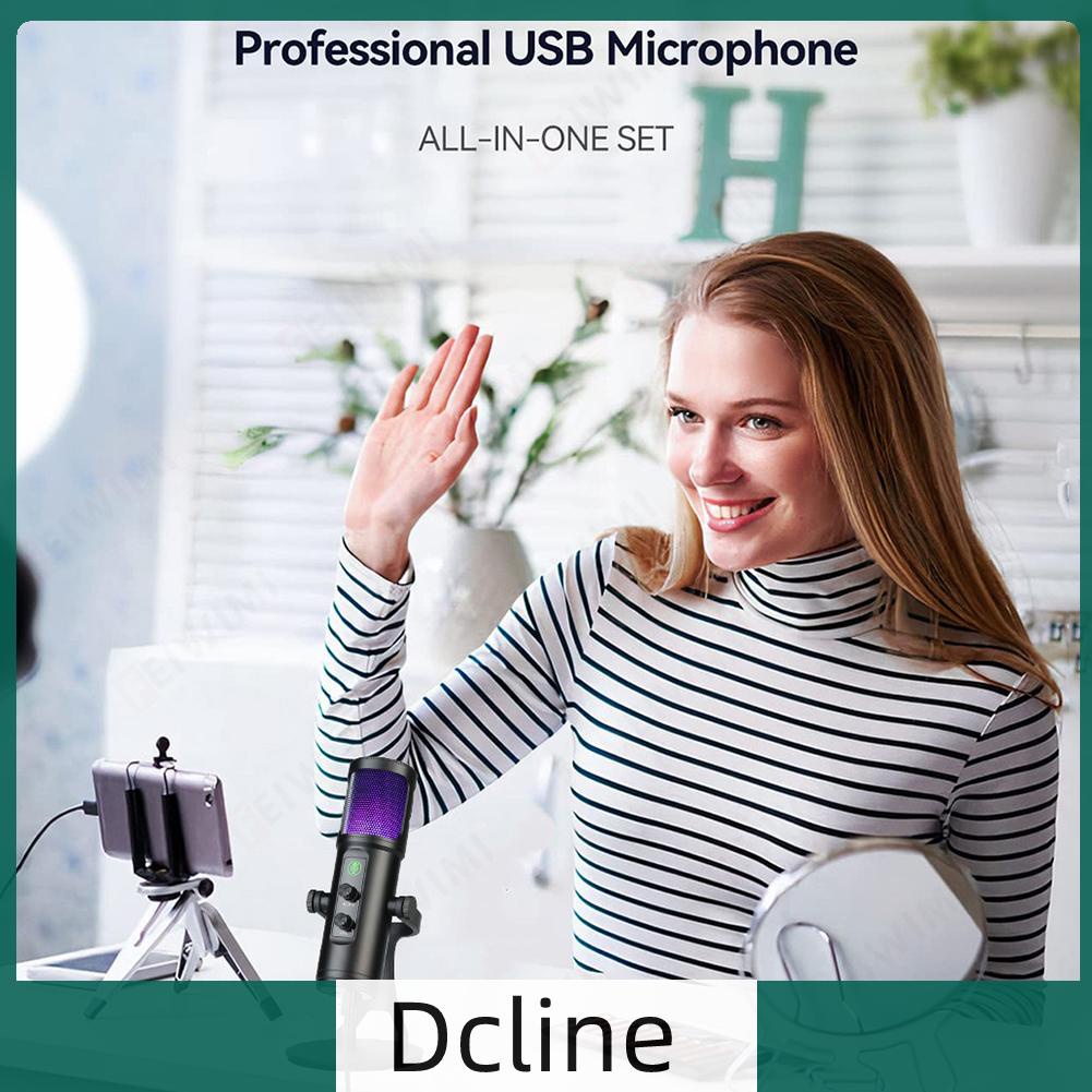 dcline-th-ไมโครโฟน-usb-ลดเสียงรบกวน-สําหรับเล่นเกม-บันทึกเสียงสตรีมมิ่ง