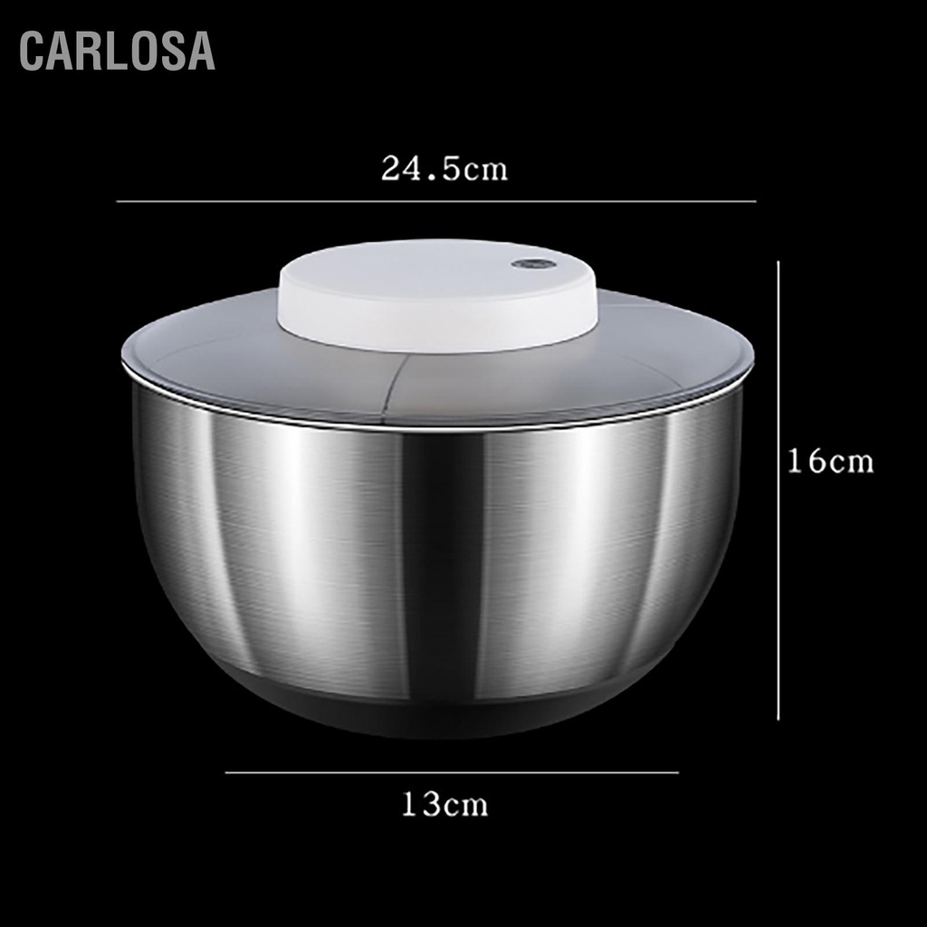 carlosa-เครื่องปั่นสลัดไฟฟ้าขนาดใหญ่สแตนเลส-4500-มล-ประสิทธิภาพเครื่องปั่นสลัดสำหรับการอบแห้งผักใบผลไม้