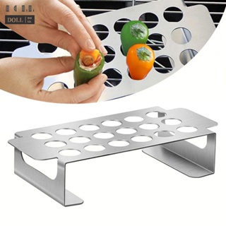 ⭐NEW ⭐BBQ Holder for Chicken Legs Stainless Steel Grill Rack for Picnics and Barbecues