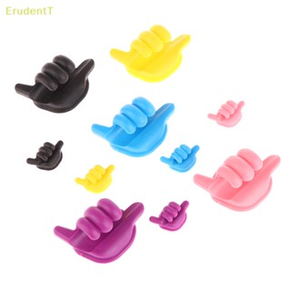 [ErudentT] คลิปตะขอซิลิโคน แบบติดผนัง สําหรับจัดเก็บสายเคเบิล 5 10 ชิ้น [ใหม่]