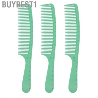 Buybest1 Detangling Hair Comb Multipurpose Round Handle Lightweight Wide Tooth Avoid Static for Salon