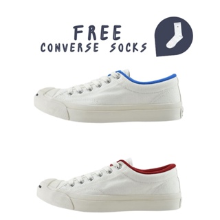 [พร้อมส่ง] CONVERSE JACK PURCELL TW RH WHITE/RED - WHITE/BLUE