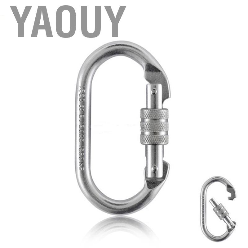 Yaouy O Shape Locking Carabiner Rotate Nut Wear Resistance Fall Proof ...