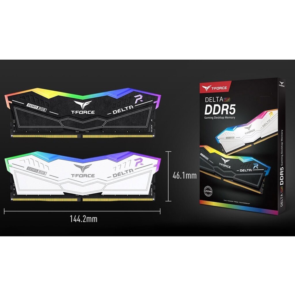 DDR5 Team T-Force Delta RGB 32GB 6000Mhz (16GBx2) Intel XMP 3.0