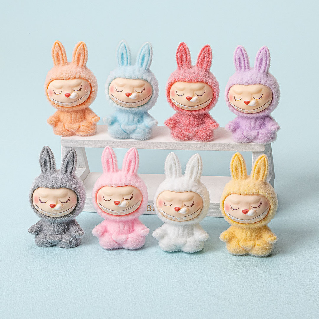 8pcs Velvet Sleeping Labubu 3D เรซิ่น Charms สําหรับ DIY (C-4) | Shopee ...