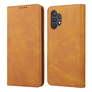 เคสโทรศัพท์มือถือหนัง แบบฝาพับ ป้องกันรอย สําหรับ Samsung A32 5G A52 5G A72 5G