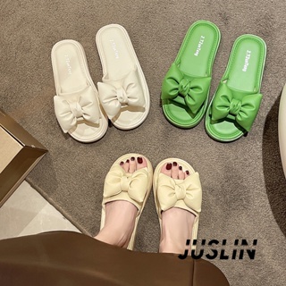 JUSLIN   รองเท้าแตะผู้หญิง ส้นแบน ใส่สบาย สไตล์เกาหลี รองเท้าแฟชั่น 2023 ใหม่  Korean Style ทันสมัย คุณภาพสูง Comfortable B98G0YK 37Z230910