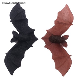 Blowgentlywind ค้างคาวพลาสติก PVC ขนาดเล็ก สําหรับตกแต่งปาร์ตี้ฮาโลวีน 10 ชิ้น ต่อชุด BGW