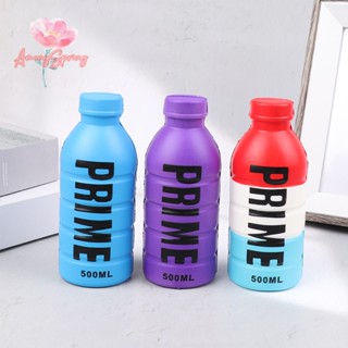 Amongspring&gt; ของเล่นบีบสกุชชี่ รูปขวดเครื่องดื่ม หนัง PU บรรเทาความเครียด