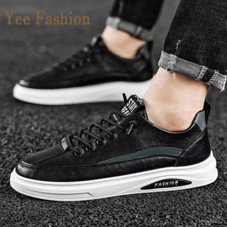 YEE Fashion  รองเท้าผ้าใบผู้ชาย รองเท้าลำลองผู้ชาย  ท้าผ้าใบแฟชั่น สไตล์เกาหลี กีฬากลางแจ้ง ทำงาน ท้าลำลอง คุณภาพสูง Comfortable ทันสมัย ทันสมัย XYD23902LR 37Z230910