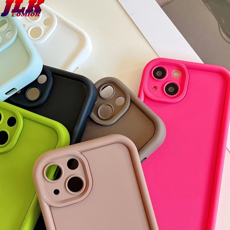 jlk-candy-color-soft-liquid-silicone-phone-case-for-iphone-15-11-12-13-14-pro-max-fashion-dopamine-lens-protection-shockproof-bumper-cover