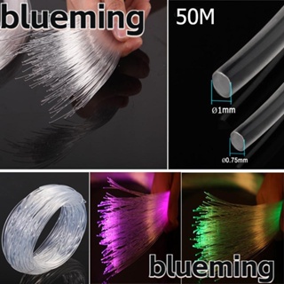 Blueming2 สายไฟเบอร์ออปติก Led ขนาด 50 ม.X0.75 มม. 1.0 มม. สําหรับตกแต่ง DIY